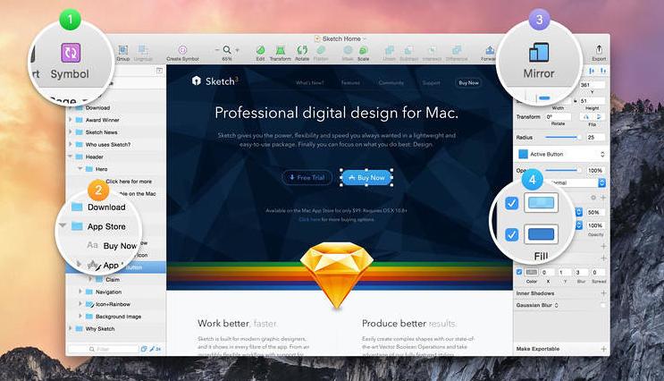 Sketch 2025.3.4 轻量易用的矢量设计工具